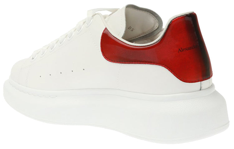 (WMNS) Alexander McQueen Oversized Sneaker 'White Lust Red' 553770WHXMW9676 #