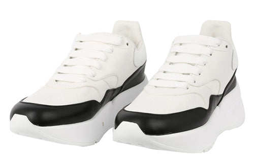 (WMNS) Alexander McQueen Oversized Runner in Nappa Calf Leather 'White Black' 533710WHT999034 #