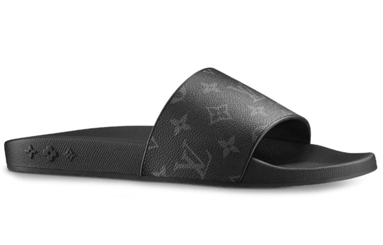 LOUIS VUITTON Waterfront Mules 'Black Logo Monogram' 1A3PRW #.