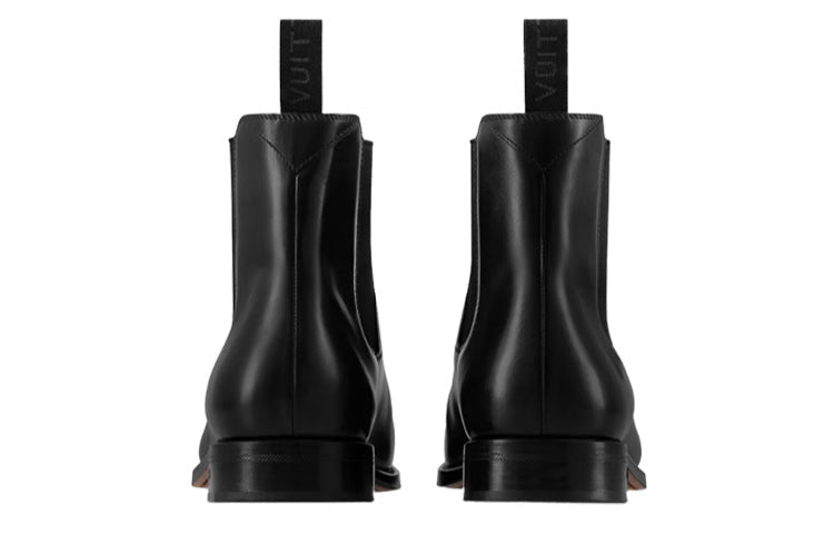 LOUIS VUITTON Chelsea Ankle Boots 'Black' 1AC031 #