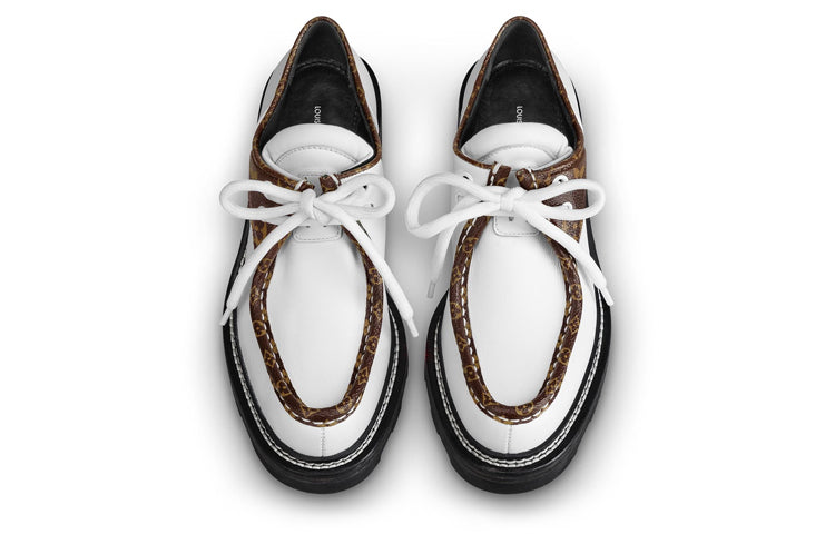 (WMNS) LOUIS VUITTON Beaubourg Platform Derby Shoes 'White' 1A5SNU #
