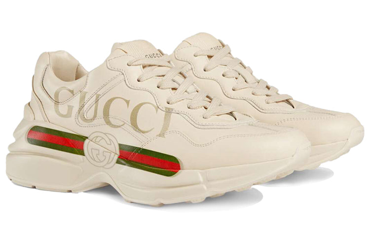 (WMNS) Gucci Rhyton Leather Sneaker 'Logo' 528892-DRW00-9522 #