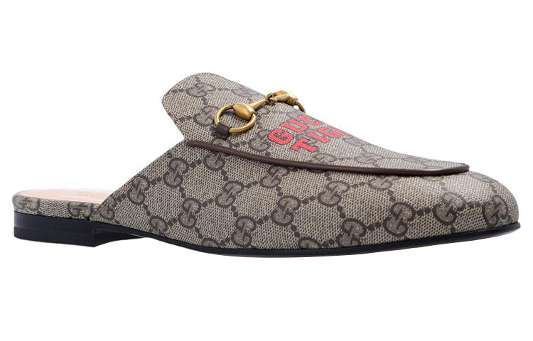 (WMNS) GUCCI Princetown Slipper 'Gucci Tiger - Beige Ebony' 687841-UTG10-9760 #