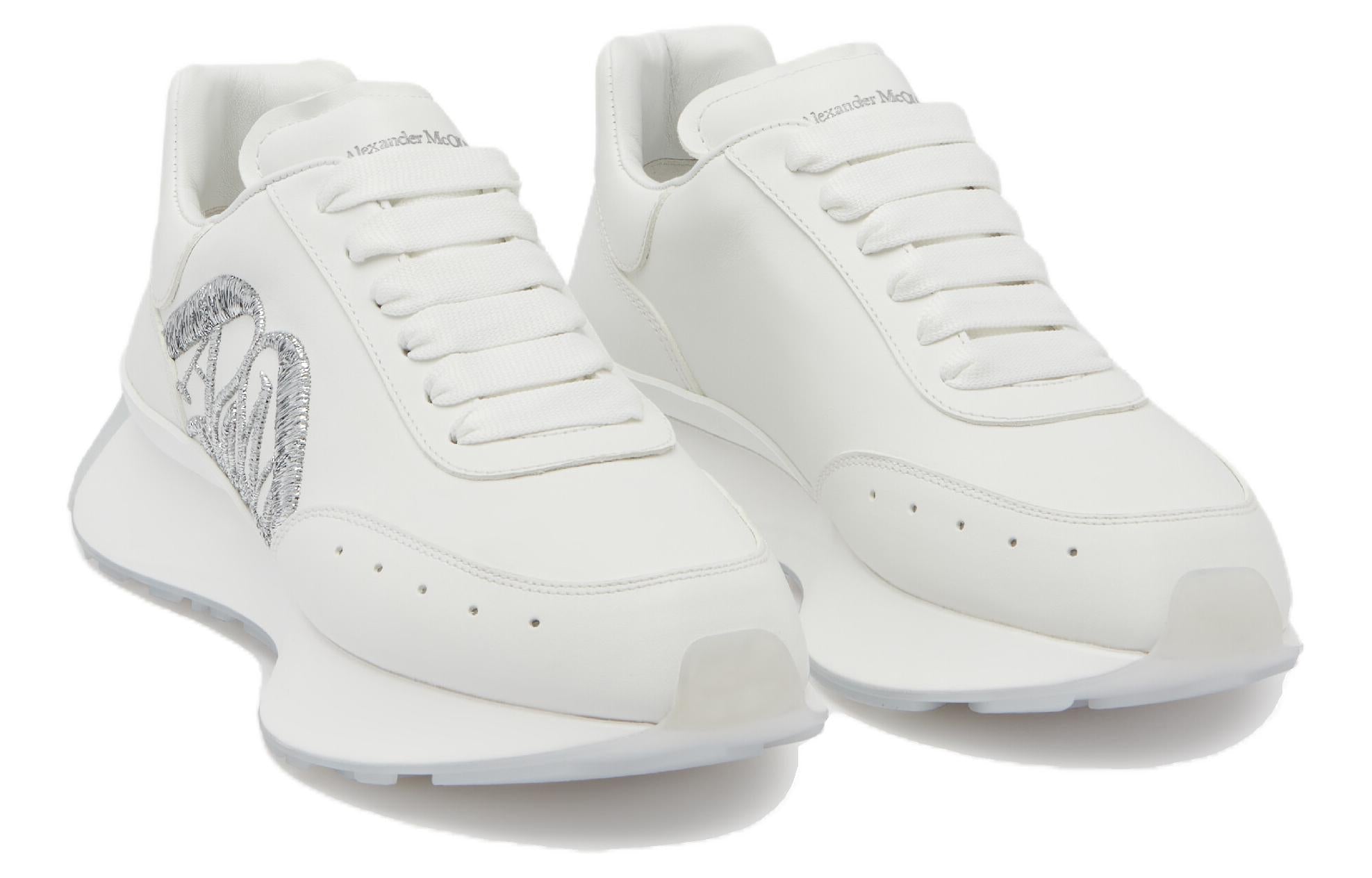 (WMNS) Alexander McQueen Sprint Runner 'White Silver' 781502WIDNH9071 #