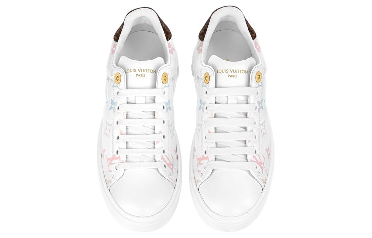 (WMNS) LOUIS VUITTON Time Out Sneakers 'White with Dreamy Monogram' 1ABZMF #