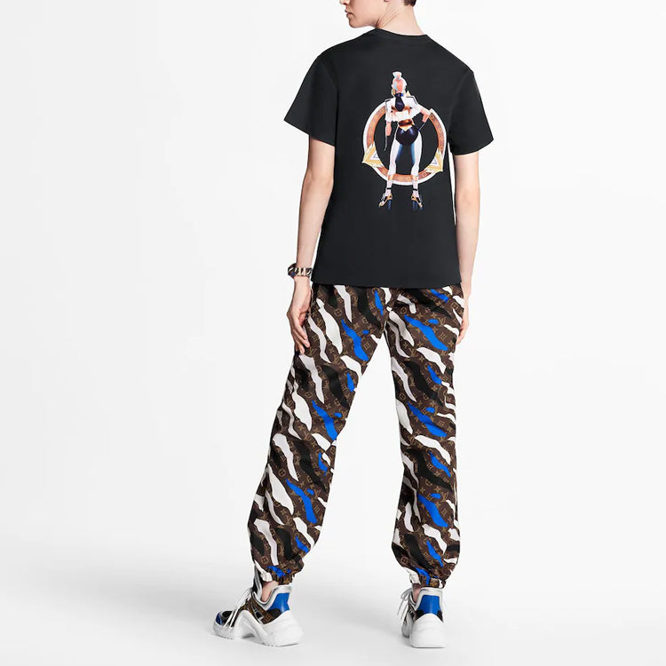 LOUIS VUITTON x LOL Character Print Tee W Black 1A7SU-#.