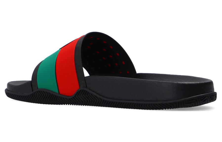 Gucci Slide 'Interlocking G - Black Red Green' 655265-JFA00-8815 #.