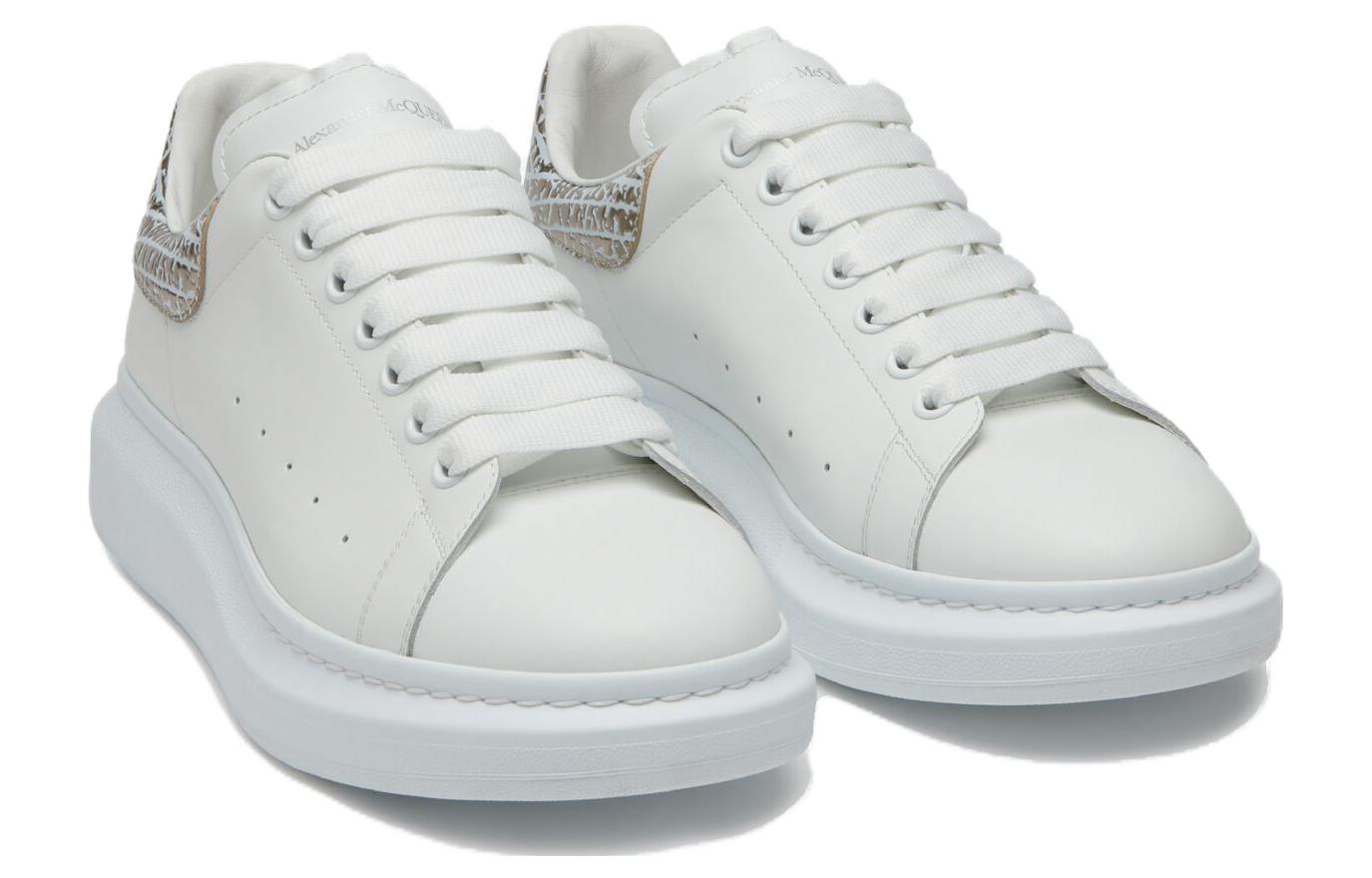 Alexander McQueen Oversized Sneakers 'White Silver' 777220WIE9I9071 #