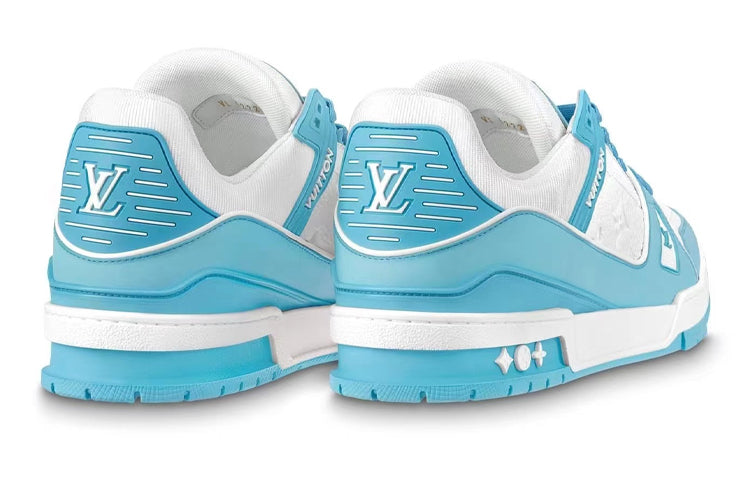 LOUIS VUITTON LV Trainer 'White Sky Blue' 1AA6X0 #