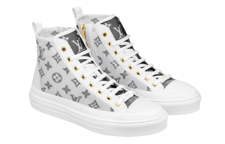 (WMNS) LOUIS VUITTON Stellar Ankle Sneakers 'White Grey' 1A8NKX #