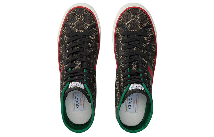 Gucci Tennis 1977 High 'Black Mini GG' 625807-UN310- 1290 #.