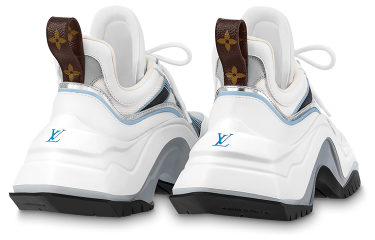 LOUIS VUITTON Archlight 2.0 Platform Sneakers 'White Blue Grey' 1ABI4O A #