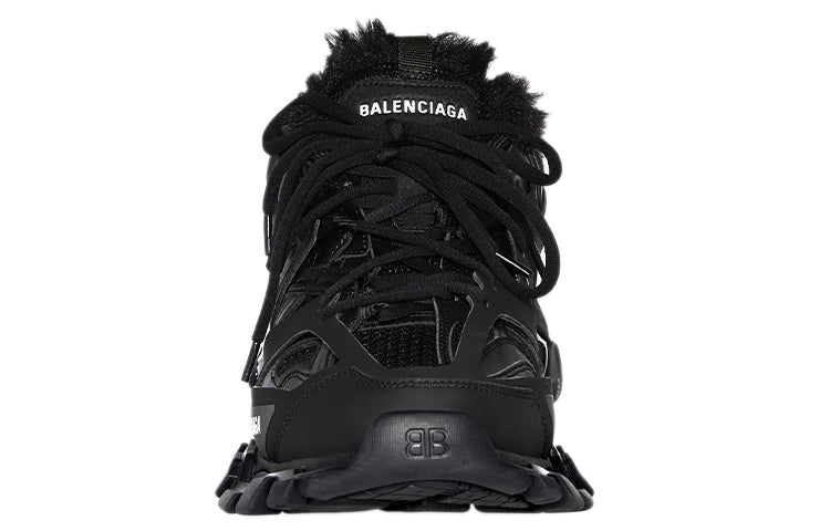 Balenciaga Track Sneaker 'Faux Fur Black' 668556W3CQ11000 #