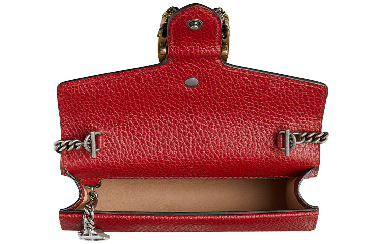 (WMNS) Gucci Dionysus Series Leather Bag Single-Shoulder Bag MIni-Size Red 476432-CAOGX-8990 #.