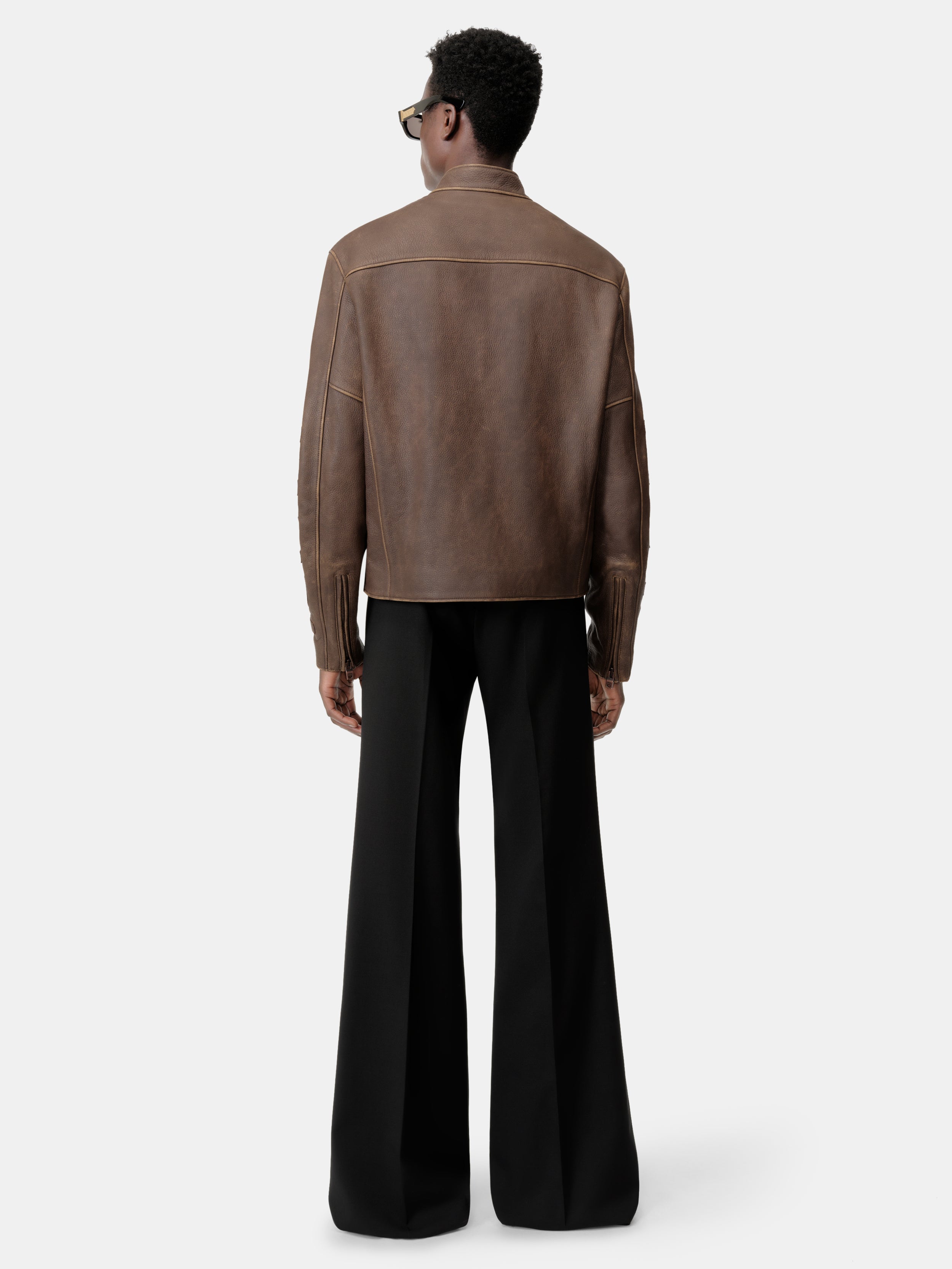 AMIRI PATCH RACER JACKET - Walnut Brown