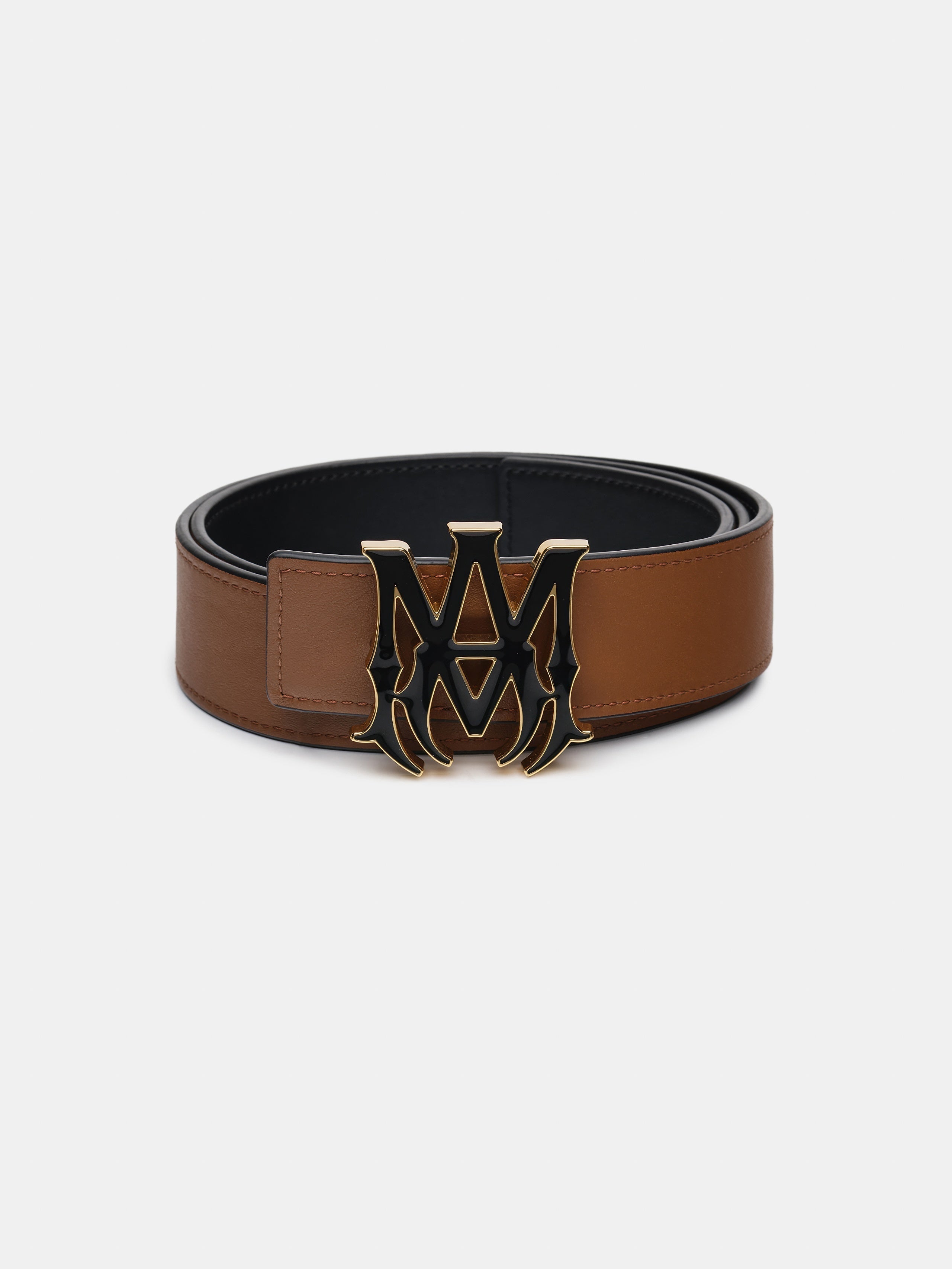 MA 4CM ENAMEL BELT - Black Brown