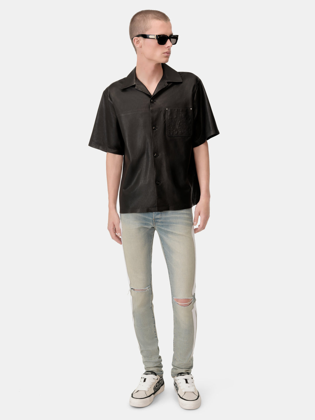 BONES SLASH JEAN - Antique Indigo White