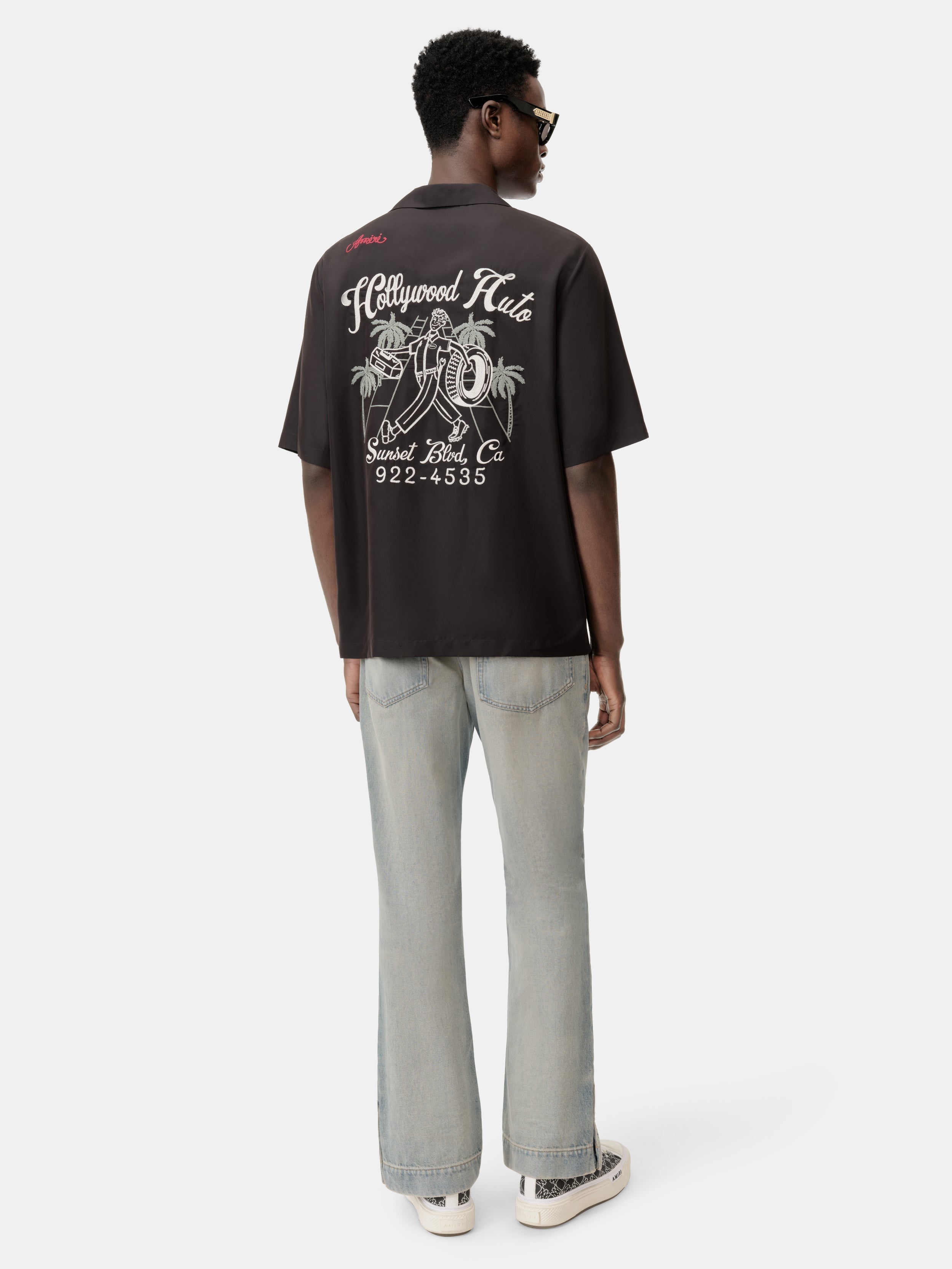 STRAIGHT FLARE JEAN - Antique Indigo