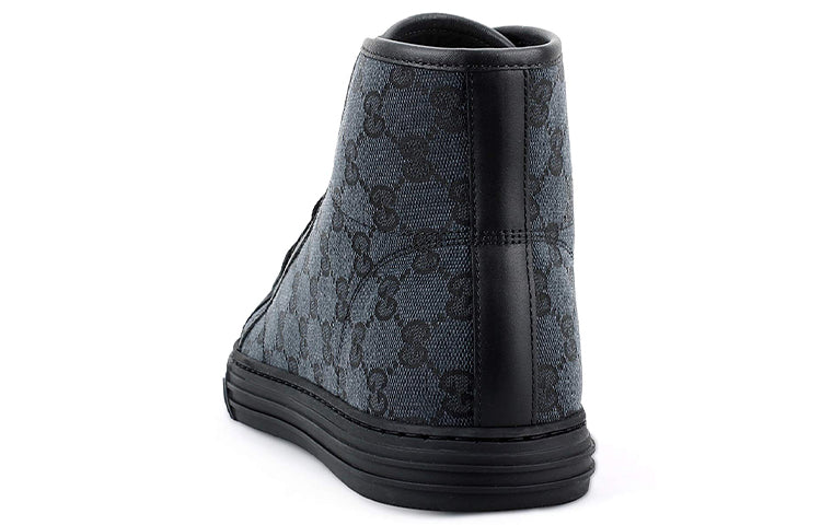 Gucci Monogram High Top Sneakers 'Black' 426188-KQWM0-1948 #.
