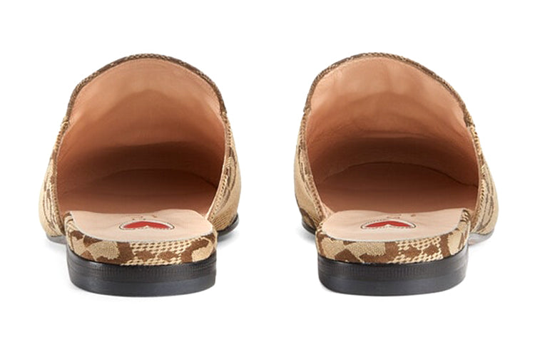(WMNS) Gucci Jumbo GG Princetown Slipper 'Camel Ebony' 475094-UKO60-2588 #