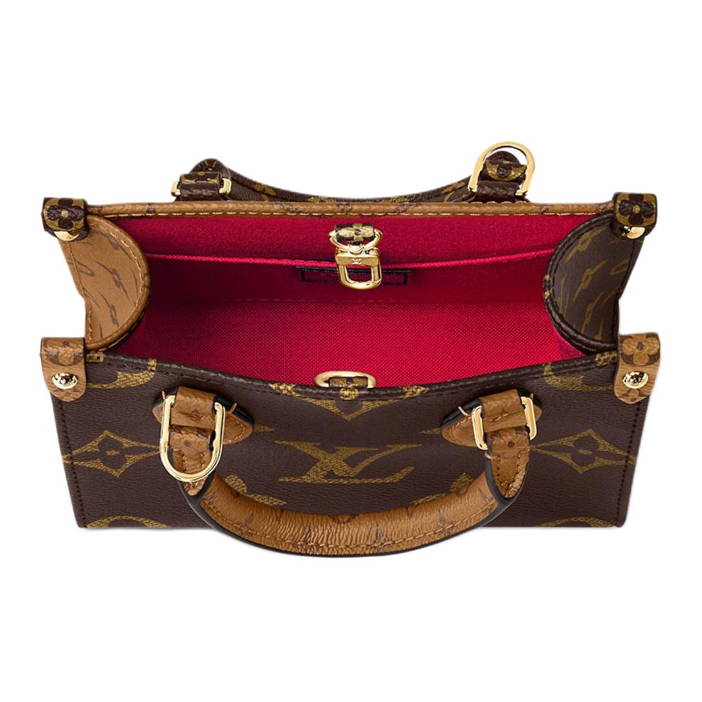 (WMNS) LOUIS VUITTON OnTheGo BB Monogram Reverse Canvas Handbag 'Brown' M46839 #