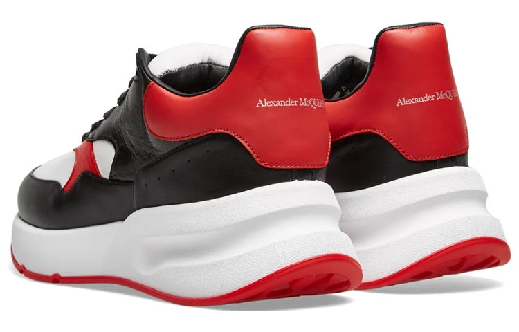 Alexander McQueen Oversized Running Sneakers 'Black White Red' 552042WHT9E1091 #