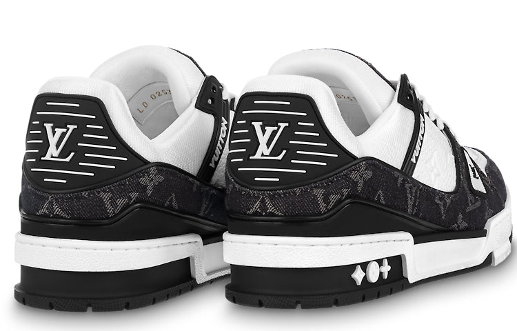 (WMNS) LOUIS VUITTON LV Trainer Sneaker 'Black Mesh Monogram with White ' 1AC2A5  #