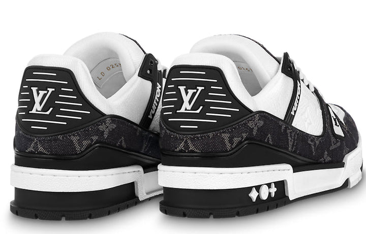 (WMNS) LOUIS VUITTON LV Trainer Sneaker 'Black Mesh Monogram with White ' 1AC2A5  #