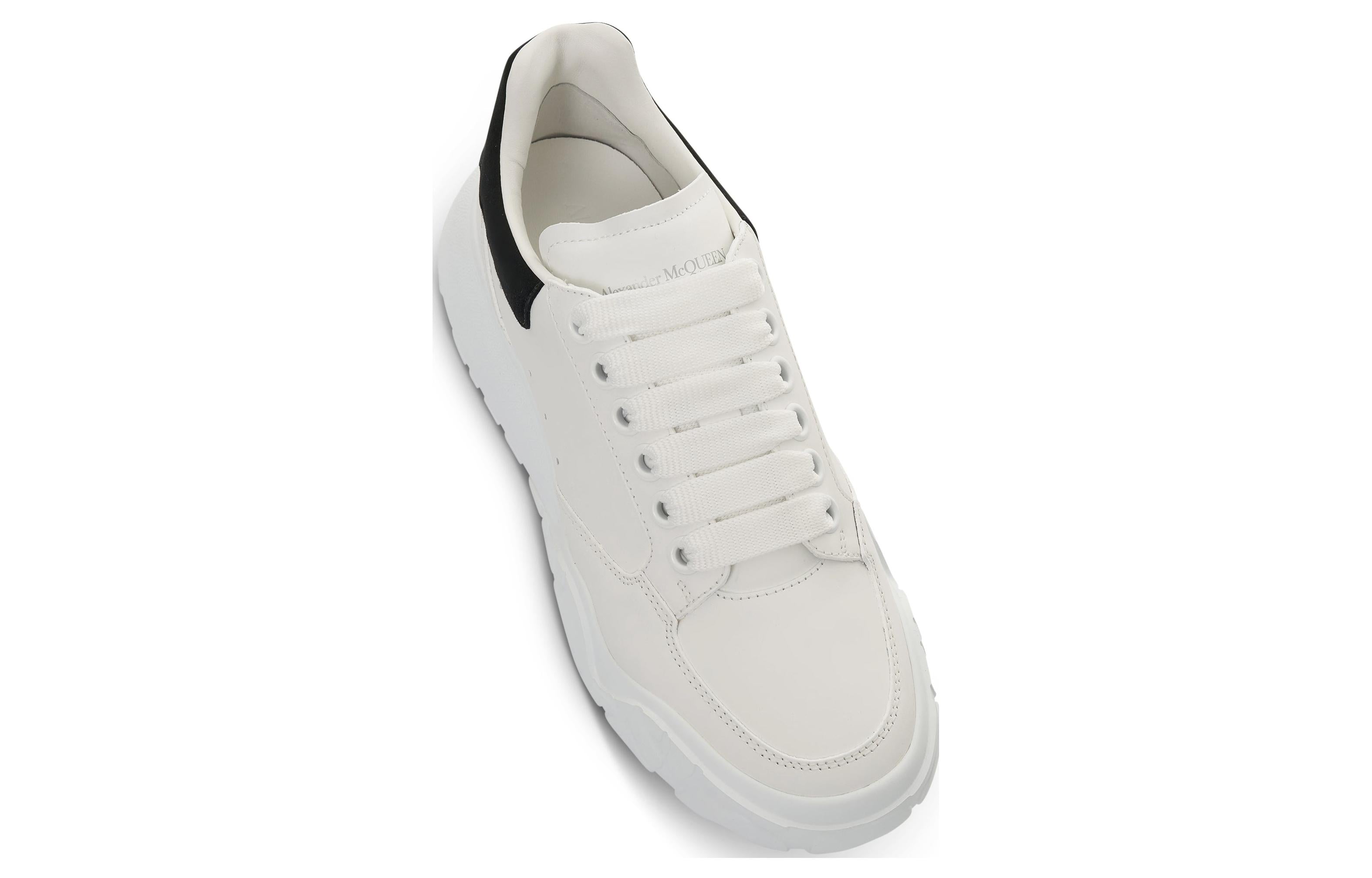 (WMNS) Alexander McQueen Oversized Court Trainer 'White Black' 633915WIA9A9061 #