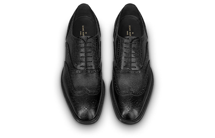 LOUIS VUITTON Graduate Richelieu Shoes 'Black' 1A8IZI #