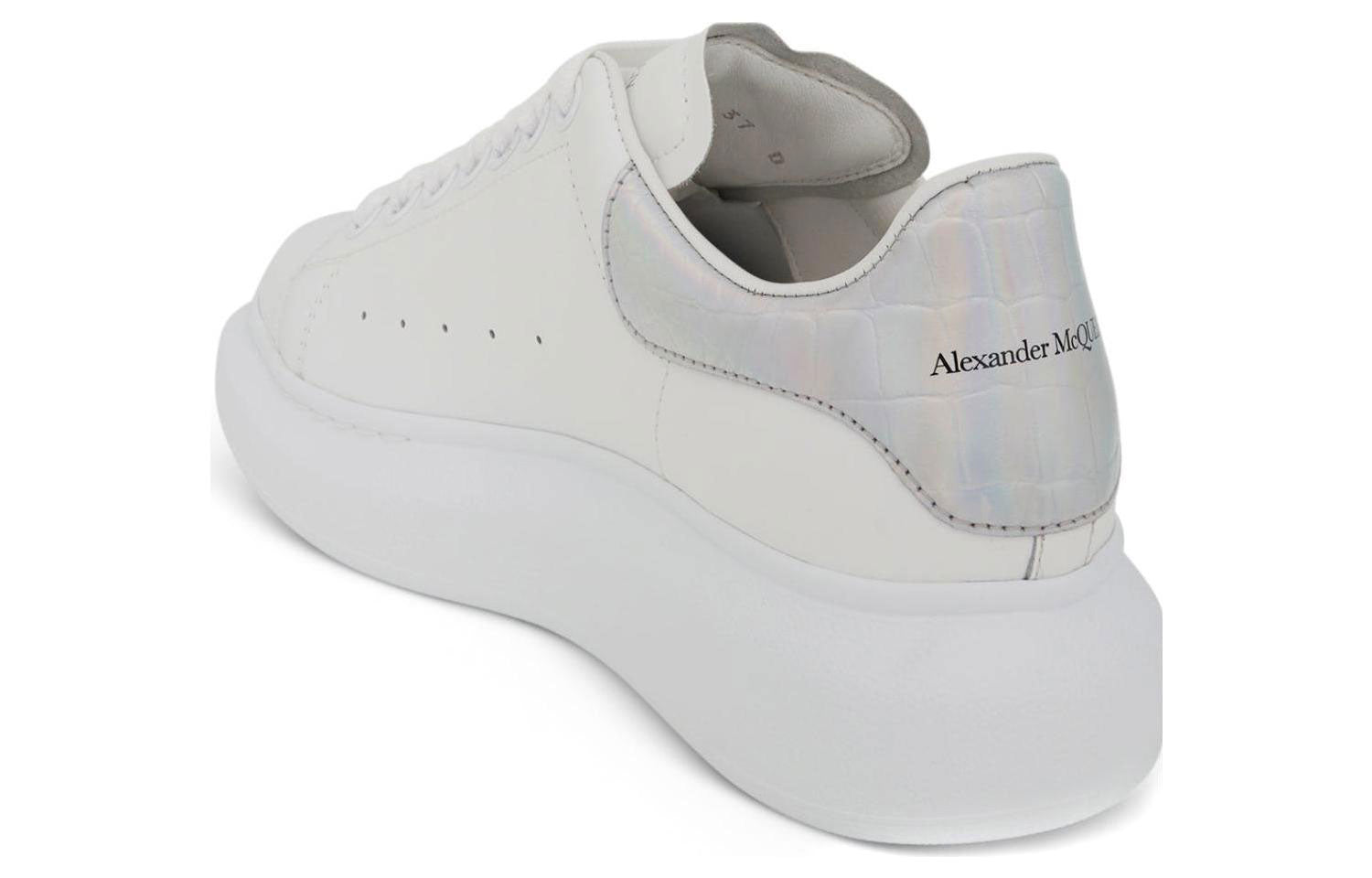 (WMNS) Alexander McQueen Oversized Sneaker 'Silver' 553770WIB9V9637 #