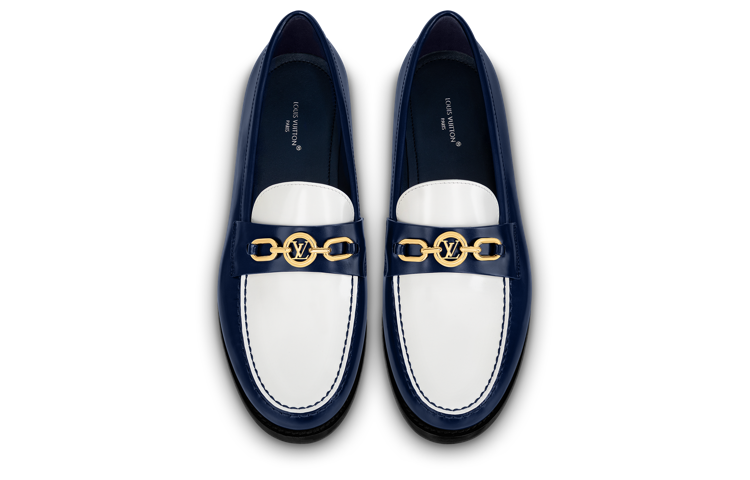(WMNS) LOUIS VUITTON Chess Flat Loafer Shoes 'Blue' 1ABIC2 #