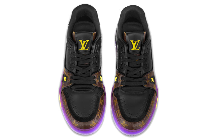 LOUIS VUITTON x Lakers LV Trainers 'Brown Monogram with Black Purple' 1A8WJ6  #.