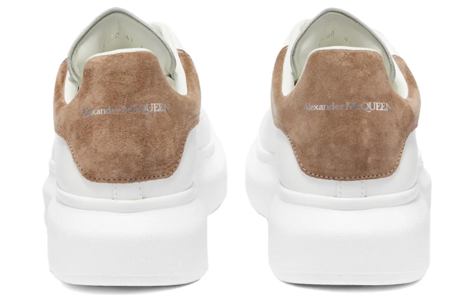 Alexander McQueen Suede Heel Tab Wedge Sole Sneaker 'White Mole' 553680WIBN29784 #