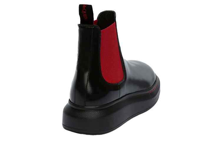 Alexander McQueen Hybrid Chelsea Boot 'Black Red' 586198WHX521066 #