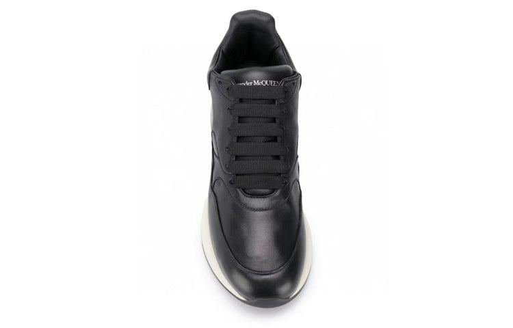 (WMNS) Alexander McQueen Oversized Runner 'Black White' 553787WHRU01000 #