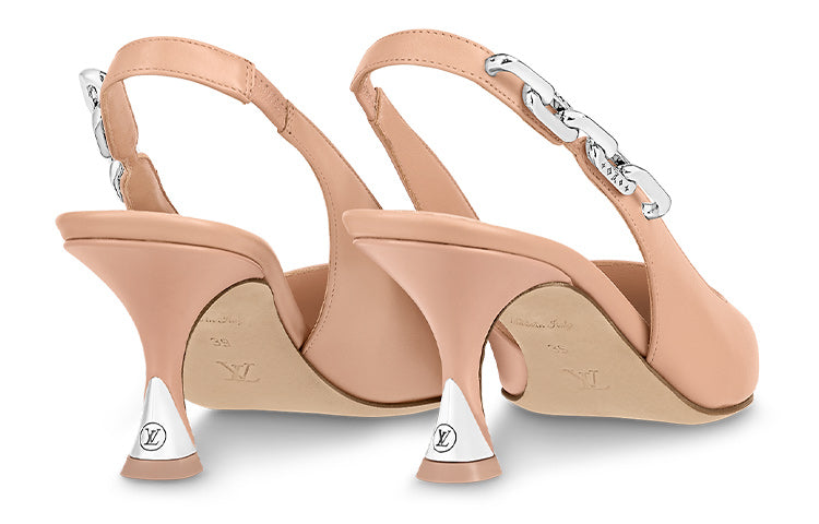 (WMNS) LOUIS VUITTON Sparkle 65mm Slingback Pumps 'Pink' 1ABPJP #