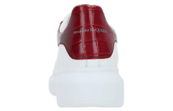 (WMNS) Alexander McQueen Oversized Sneaker 'Burgundy Crocodile' 718233WICG69088 #