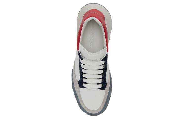 Alexander McQueen Court Trainer 'Grey White Red' 705117WIAAC8990 #