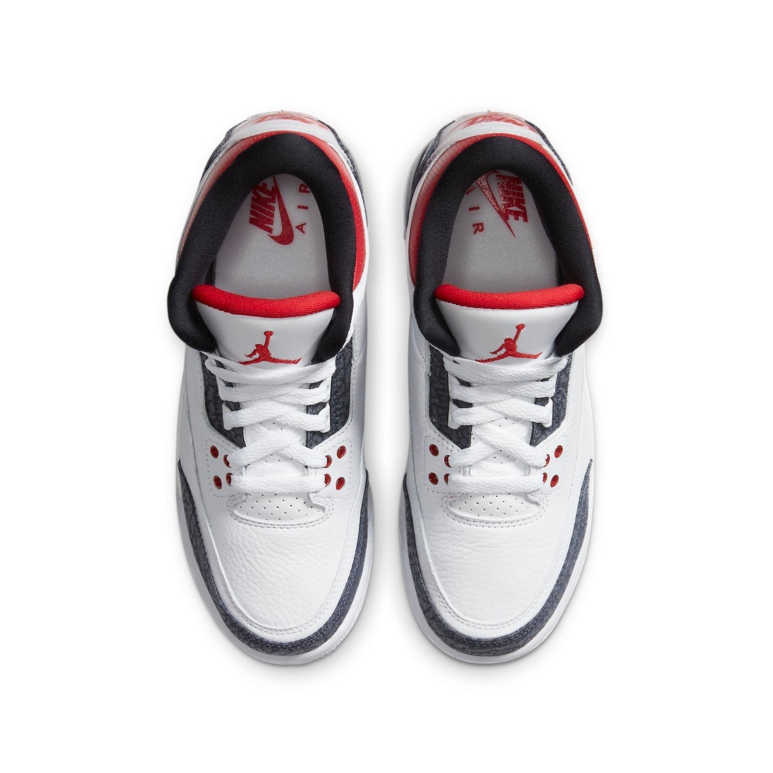 (GS) Air Jordan 3 Retro Denim SE 'Fire Red' CZ6634-100 #