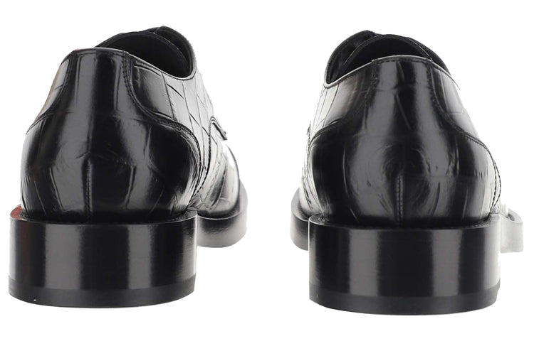 Balenciaga Herre Derby Flat Shoes 'Black' 590716WBBV41090 #