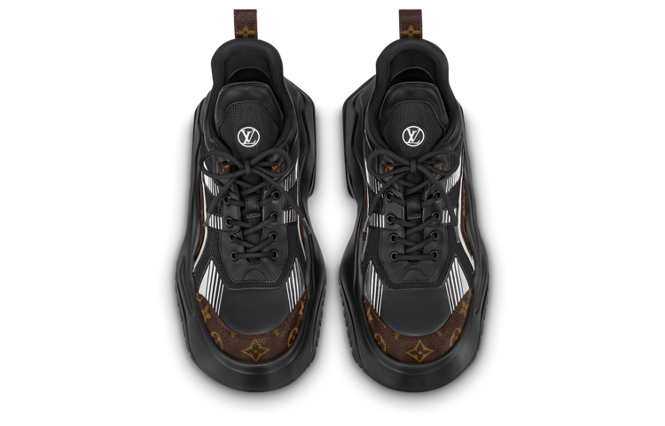 LOUIS VUITTON Archlight 2.0 Platform Sneakers 'Black White with Brown Monogram' 1ABIHC #