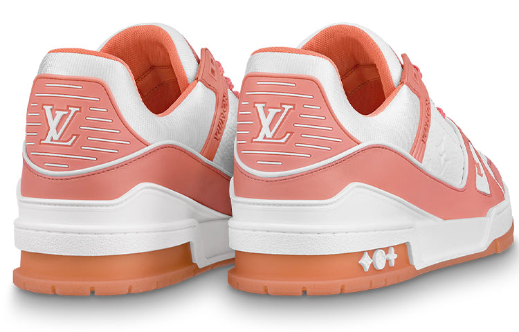 LOUIS VUITTON Trainer Sneakers 'Peach White' 1A8KC8 #.