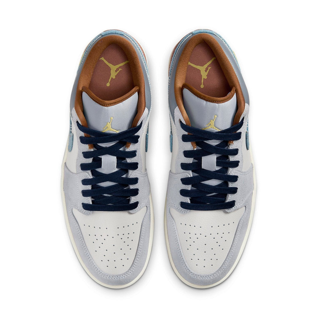 Air Jordan 1 Low SE 'Phantom Repaired Denim Swoosh' FZ5042-041 #