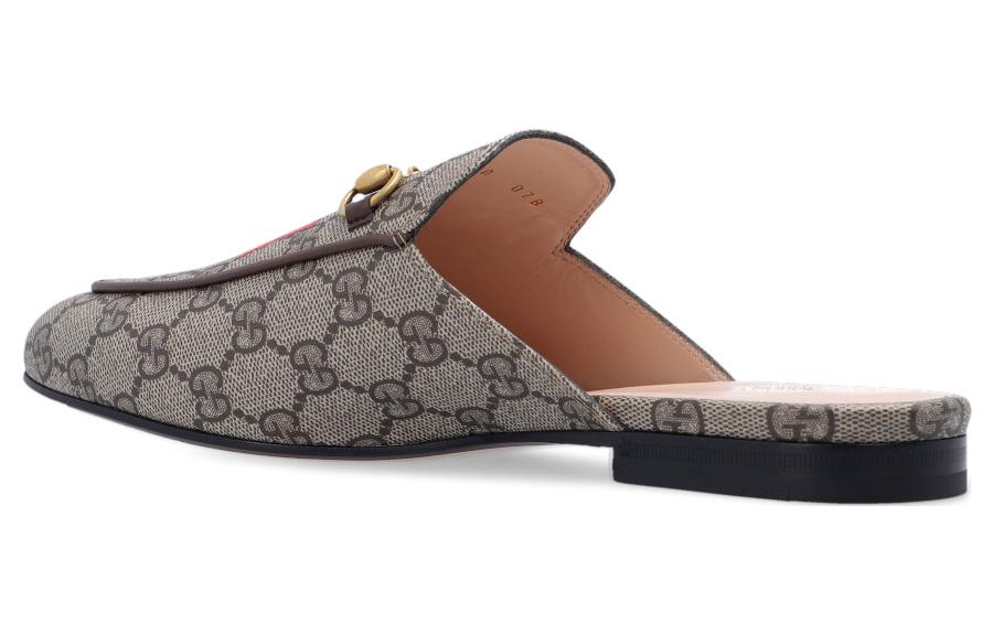 (WMNS) GUCCI Princetown Slipper 'Gucci Tiger - Beige Ebony' 687841-UTG10-9760 #