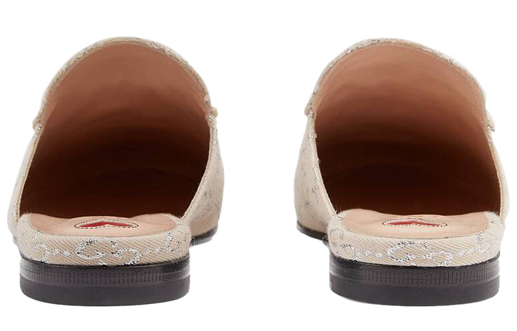 (WMNS) Gucci Princetown 'White Silver' 475094-2C820-9151 #