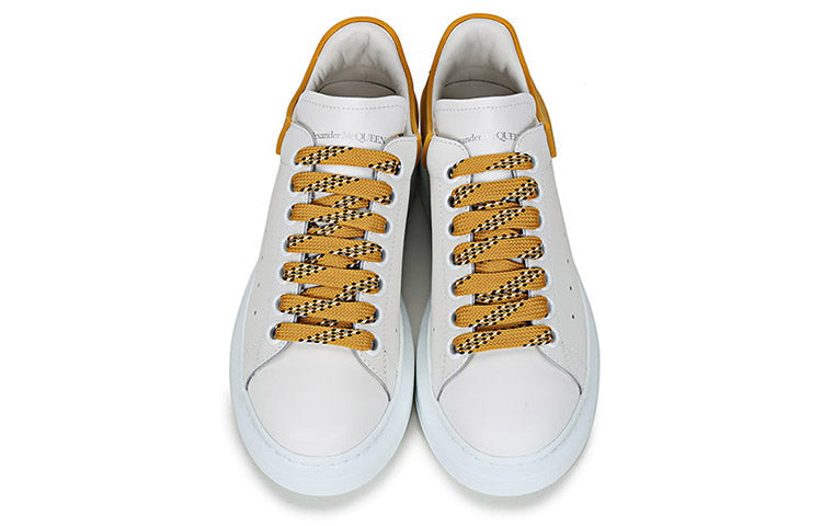 (WMNS) Alexander McQueen Oversized Sneaker 'White Mustard' 621056WHXMT9718 #