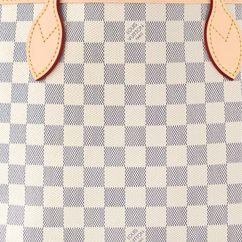 (WMNS) LOUIS VUITTON Neverfull PM Damier Azur Canvas Handbag 'Grey Gold' N40605 #