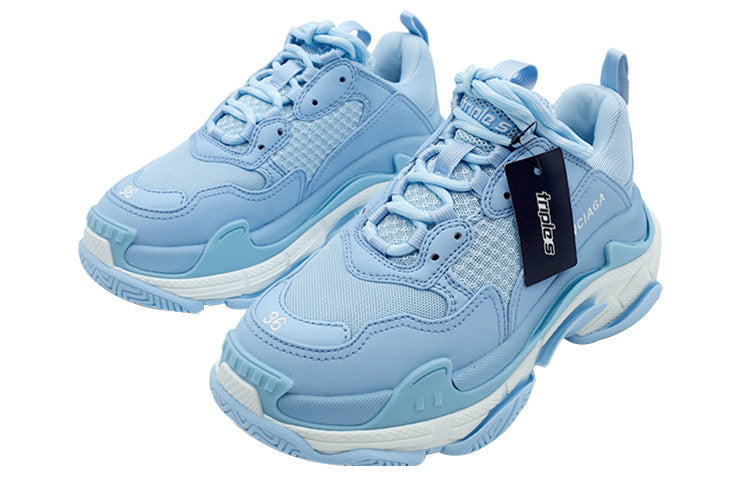 (WMNS) Balenciaga Triple S Sneaker 'Light Blue' 524039W2CA74090 #