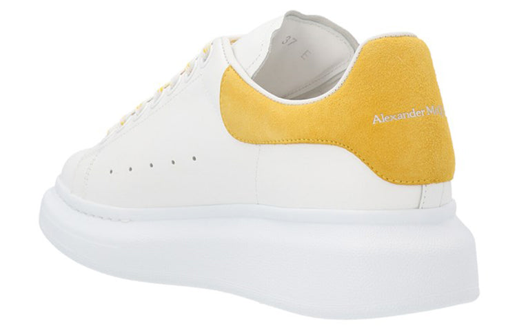 (WMNS) Alexander McQueen Oversized Shoes 'White Yellow' 719412WHGP79429 #